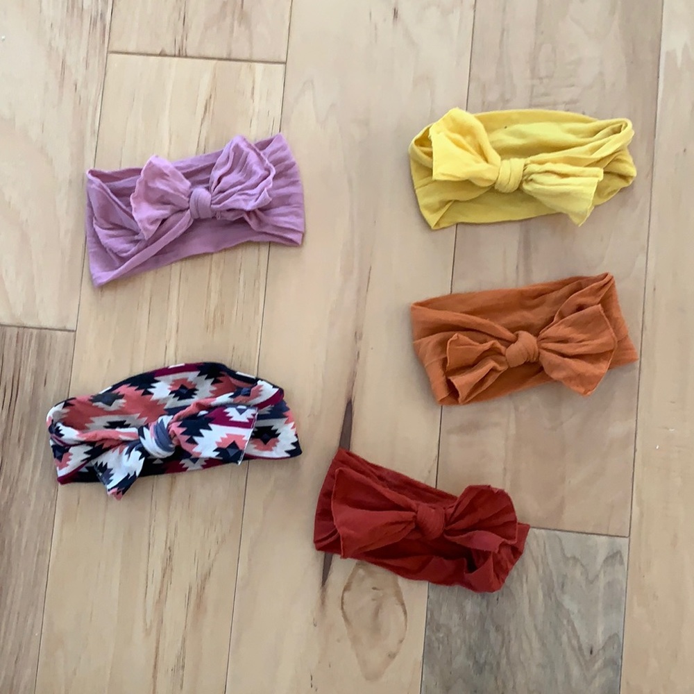 Bundle of 5 Baby Bling Bows- Fall!